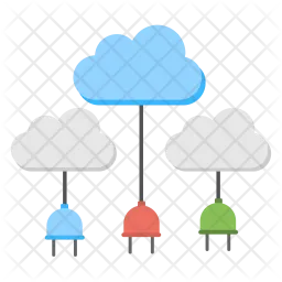 Cloud Network Connections  Icon