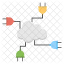 Cloud Network Connections  Icon
