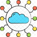 Cloud Network Cloud Computing Cloud Hosting Icon