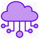 Cloud Computing Hosting Data Icon