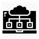 Laptop Cloud Screen Icon