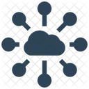 Cloud Data Network Icon