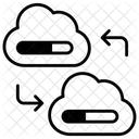 Cloud Network Uploading Icon