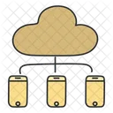 Cloud Network Cloud Connection Cloud Skills Icon