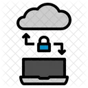 Cloud Lock Labtop 링크 업로드 다운로드 Seo Seo 웹 아이콘