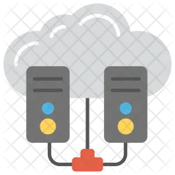 Cloud Network Server  Icon