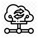 Cloud Networking Cloud Infrastruktur Hybrid Cloud Symbol