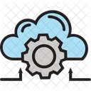 Cloud Networking Cloud Sharing Cog Icon