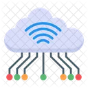 Smart Cloud Smart Networking Artificial Cloud Computing Icon