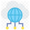 Cloud Networking Cloud Data Sharing Cloud Computing Icon
