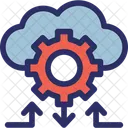 Cloud Networking Cloud Sharing Cog Icon