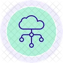 Cloud Netzwerk Liniensymbol Symbol