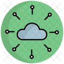 Cloud Netzwerk Cloud Server Cloud Speicher Symbol