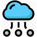 Cloud Big Data Teilen Icon