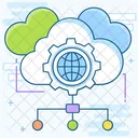 Cloud Daten Cloud Server Cloud Hosting Icon