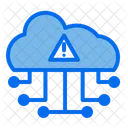 Cloud-Netzwerkwarnung  Symbol