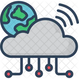 Cloud-Netzwerk V  Symbol