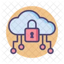 Icloud Server Sicherheit Cloud Server Sicherheit Cloud Server Sperre Symbol