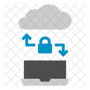 Cloud Lock Labtop Link Upload Download SEO SEO Web Icon