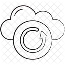 Cloud Neu Laden Cloud Aktualisieren Cloud Synchronisieren Icon