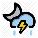 Cloud night storm  Icon