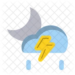 Cloud night storm  Icon