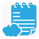 Cloud Notepad Memo Pad Icon