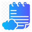 Cloud Notepad Memo Pad Icon