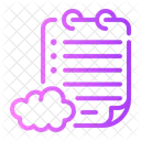 Cloud Note  Icon