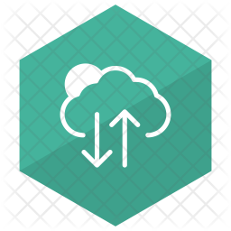 Cloud optimization Icon - Download in Glyph Style