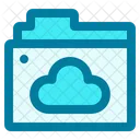 Online Ordner Cloud Cloud Computing Symbol