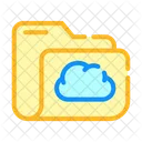 Computer Ordner Cloud Symbol