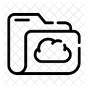 Computer Ordner Cloud Symbol