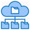 Cloud-Ordner-Netzwerk  Symbol