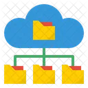 Cloud-Ordner-Netzwerk  Symbol