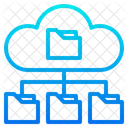 Cloud-Ordner-Netzwerk  Symbol