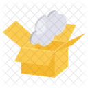 Cloud Package Carton Box Icon