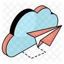 Cloud Paper Plane  Icon