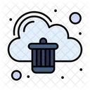 Cloud-Papierkorb  Symbol