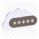 Cloud Password Cloud Passcode Secure Cloud Icon