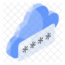 Cloud Password Security Icon