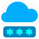 Cloud Password Secure Cloud Security Icon