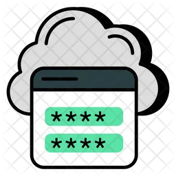 Cloud Password  Icon