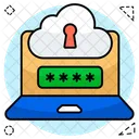 Cloud Password Cloud Passcode Cloud Safety Icon