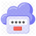 Cloud Passcode Cloud Passwort Cloud Schutz Symbol