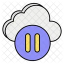 Cloud Pause Cloud Media Cloud Computing Icon