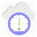 Cloud Performance Speedometer Measure Icon