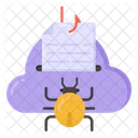 Cloud Bug Hacked Cloud Cloud Phishing Icon