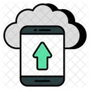 Cloud Phone Upload  Icon