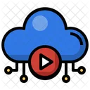Cloud Play Play Internet Icon